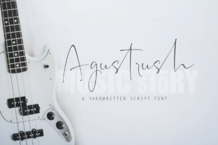 Agustrush: A Handwritten Typeface for Elegant Editorial Design