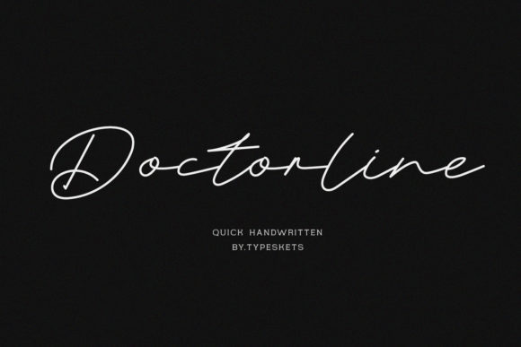 Doctorline: A Handwritten Font for Social Campaigns
