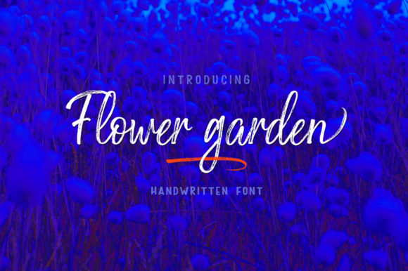 Flower Garden Font: A Handwritten Gem for Branding