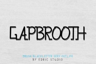 Gapbrooth: A Friendly Handwritten Font for Makers