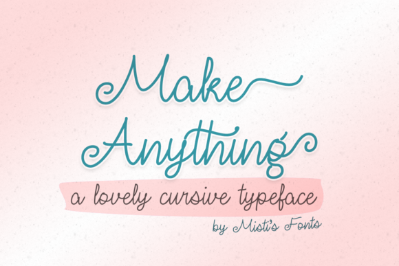 Make Anything Font: Elegant Script for Branding