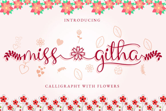 Miss Githa: A Handwritten Font for Digital Elegance