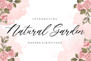 Natural Garden Font for Web Design