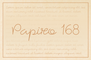 Papiro 168: The Handwritten Font for Crafters