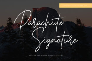 Parachute Signature: A Modern Script Font for Editorial Design