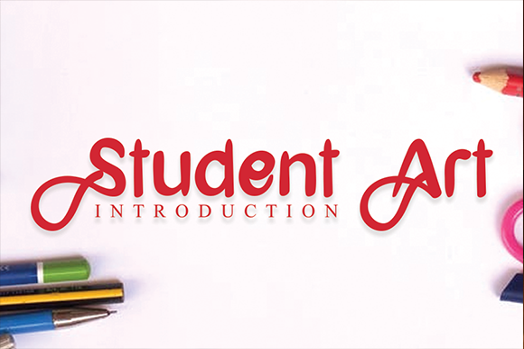 Student Art: A Handwritten Font for Editorial Warmth
